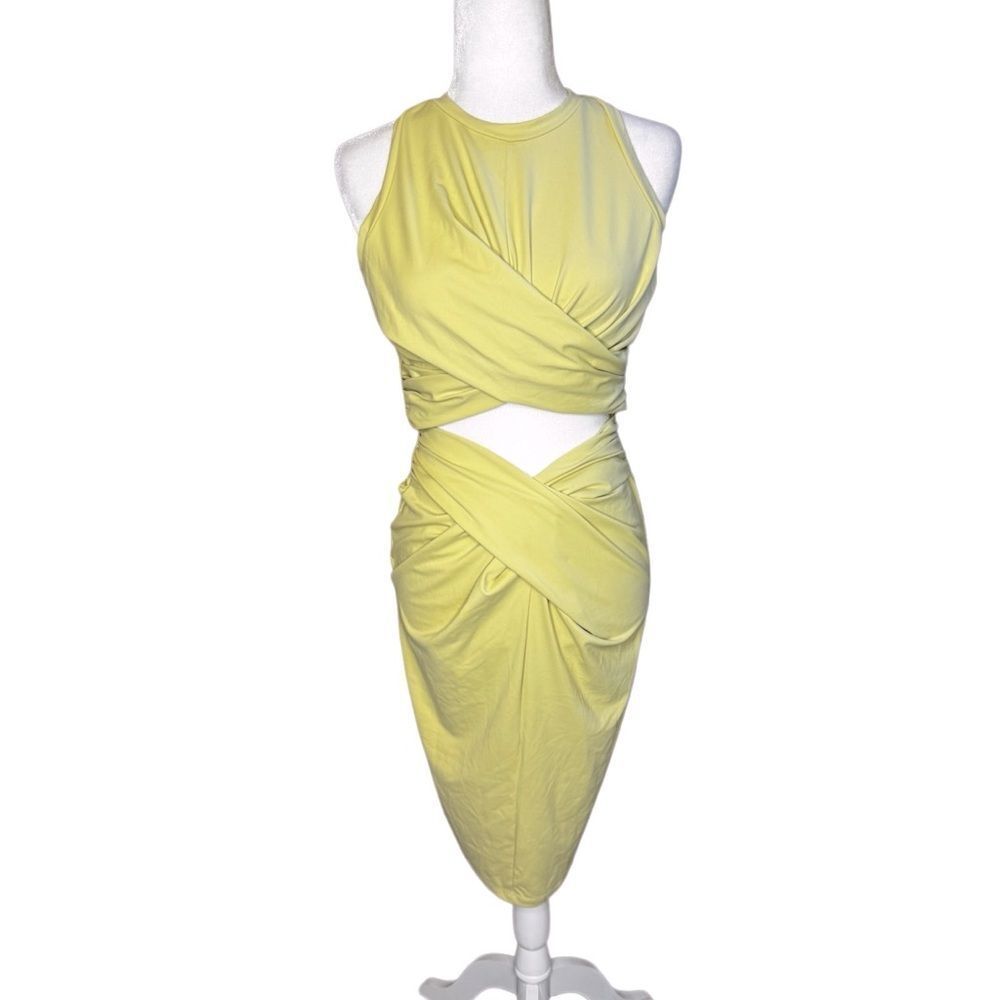NWT Revolve x Susana Monaco wrap front cut out dress size Large